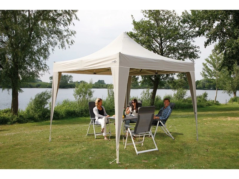 Bo Camp Partytent Opvouwbaar 3 X 3 Mtr. Lichtgrijs 6 Bo Camp Partytent Opvouwbaar 3 X 3 Mtr. Lichtgrijs - Afbeelding 4