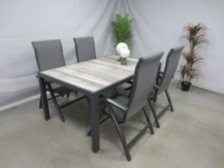 Te Velde Tuinmeubelen Tuinset Milano Tuinstoel Met Hartman Tanger 168 Tuintafel