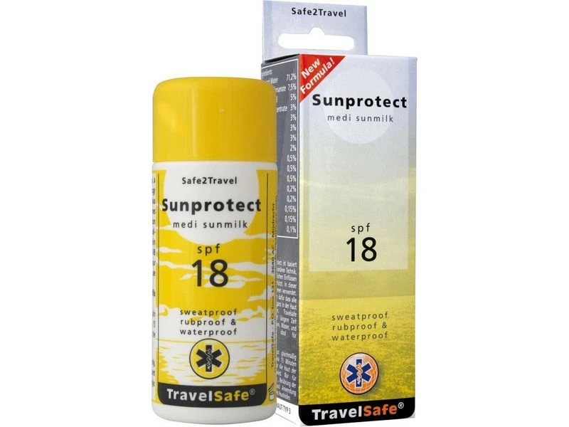 Travelsafe Sunprotect Zonnebrandcreme Factor 18 3 Travelsafe Sunprotect Zonnebrandcreme Factor 18