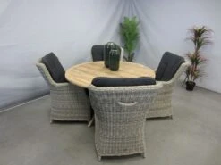 Te Velde Tuinmeubelen Tuinset Anna Xl Tuinstoel Met Malta Teak Tuintafel