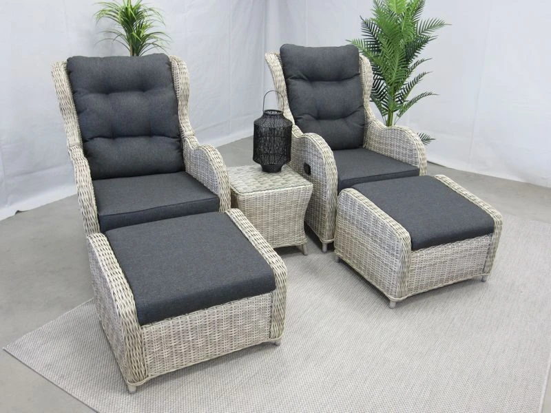 Te Velde Tuinmeubelen Riverside Verstelbare Lounge Set 5 Te Velde Tuinmeubelen Riverside Verstelbare Lounge Set - Afbeelding 3