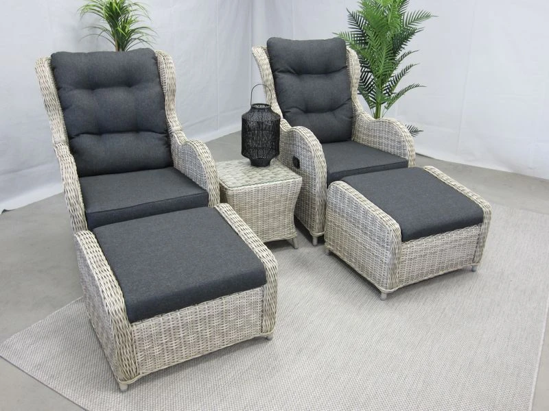 Te Velde Tuinmeubelen Riverside Verstelbare Lounge Set 6 Te Velde Tuinmeubelen Riverside Verstelbare Lounge Set - Afbeelding 4