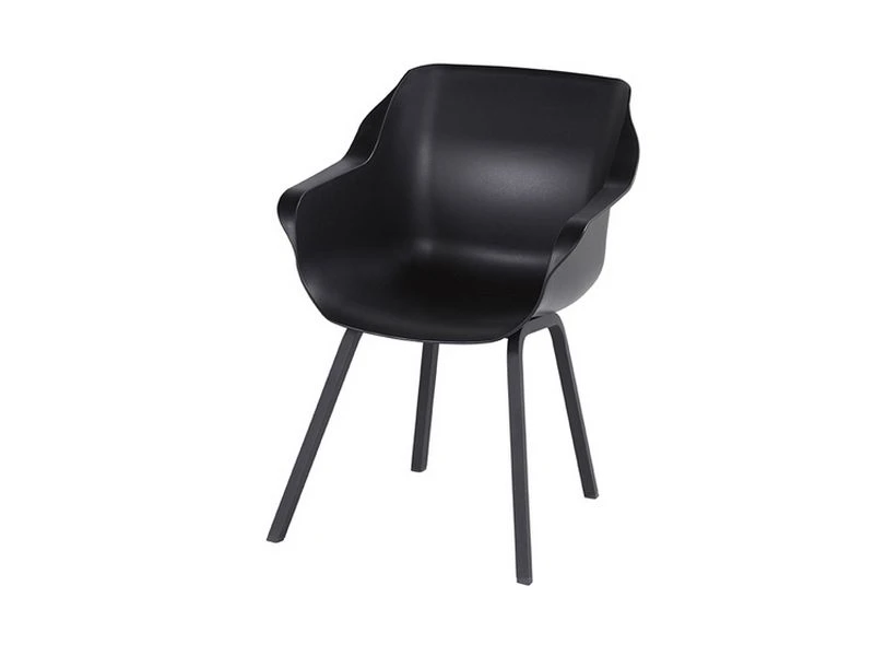 Hartman Tuinstoel Sophie Element Zwart 4 Hartman Tuinstoel Sophie Element Zwart - Afbeelding 2