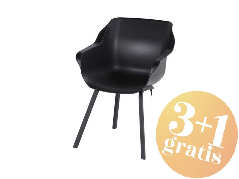 Hartman Tuinstoel Sophie Element Zwart 3 Hartman Tuinstoel Sophie Element Zwart