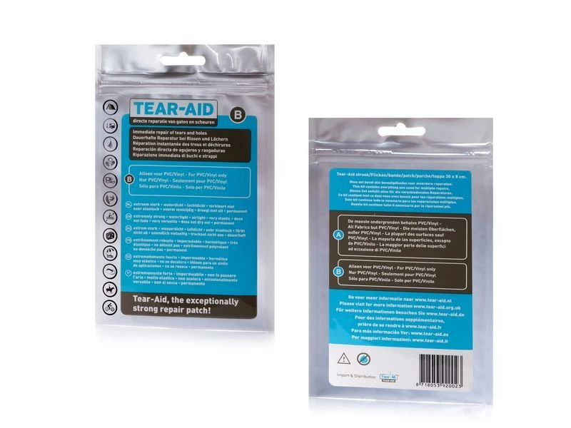 Tear-Aid Reparatiemiddel Type B Transparant Complete Set 4 Tear-Aid Reparatiemiddel Type B Transparant Complete Set - Afbeelding 2