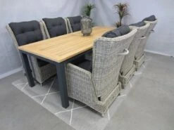 Te Velde Tuinmeubelen Tuinset Bombay Tuinstoel Met Palazzo Teak Tuintafel