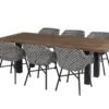 Hartman Tuinset Delphine Black-white Met Yasmani Tafel 240