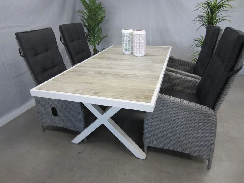 Te Velde Tuinmeubelen Tuinset Ross Met Hartman Canterbury 186 Tafel 6 Te Velde Tuinmeubelen Tuinset Ross Met Hartman Canterbury 186 Tafel - Afbeelding 4