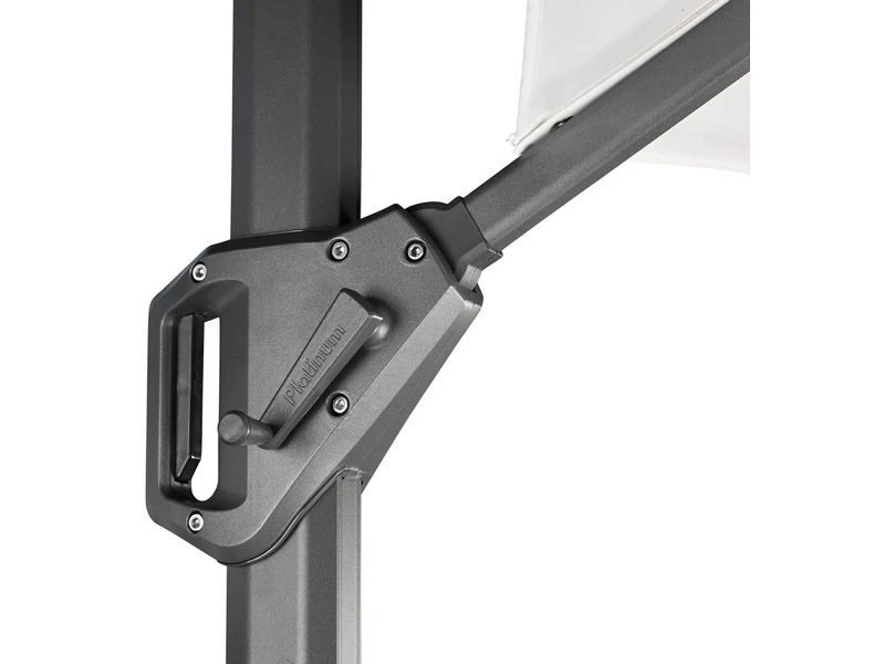 Platinum Zweefparasol Challenger T¹ Premium 3,5x3,5 Faded Black 7 Platinum Zweefparasol Challenger T¹ Premium 3,5x3,5 Faded Black - Afbeelding 5