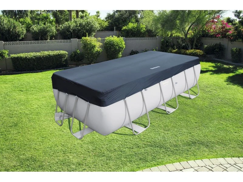 Bestway Flowclear Cover Power Steel Rechthoek 404 /412 3 Bestway Flowclear Cover Power Steel Rechthoek 404 /412