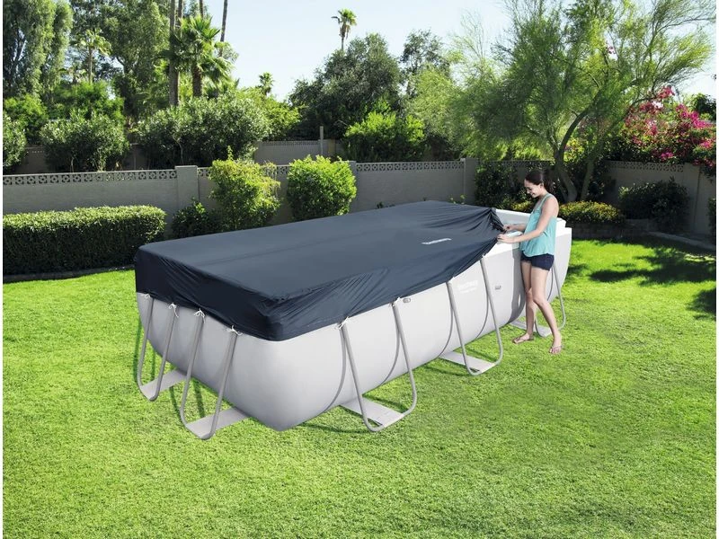 Bestway Flowclear Cover Power Steel Rechthoek 404 /412 4 Bestway Flowclear Cover Power Steel Rechthoek 404 /412 - Afbeelding 2