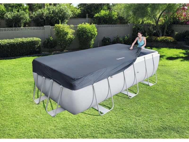 Bestway Flowclear Cover Power Steel Rechthoek 404 /412 5 Bestway Flowclear Cover Power Steel Rechthoek 404 /412 - Afbeelding 3