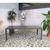 Sensline Jersey Tuintafel Polywood 220 Antraciet