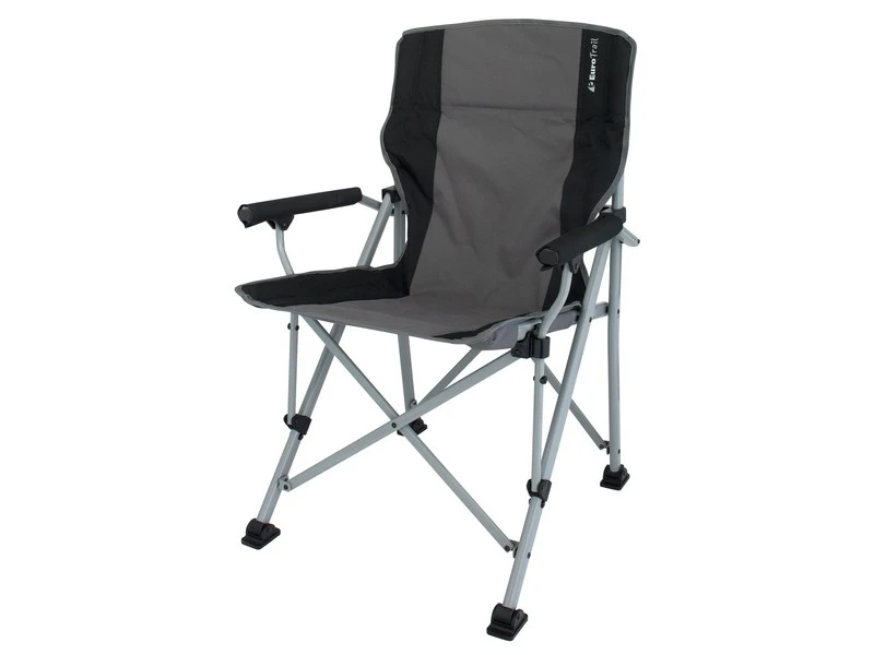 Eurotrail Vouwstoel Bolzano Grijs-Zwart 3 Eurotrail Vouwstoel Bolzano Grijs-Zwart