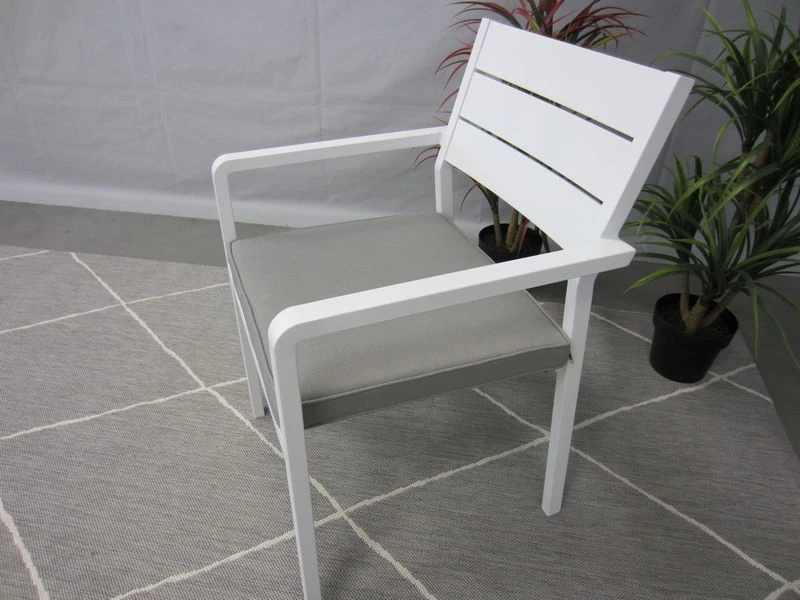 Te Velde Tuinmeubelen Barolo Aluminium Tuinstoel Wit 5 Te Velde Tuinmeubelen Barolo Aluminium Tuinstoel Wit - Afbeelding 3