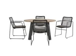 Taste By 4 Seasons Outdoor Tuinset Elba + Derby Ronde Tafel -Tuin Hart Boutique 28 3 taste by 4 seasons outdoor tuinset elbaderby ronde tafel 90725 90413a 90415