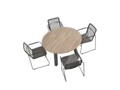 Taste By 4 Seasons Outdoor Tuinset Elba + Derby Ronde Tafel -Tuin Hart Boutique 28 4 taste by 4 seasons outdoor tuinset elbaderby ronde tafel 90725 90413a 904151