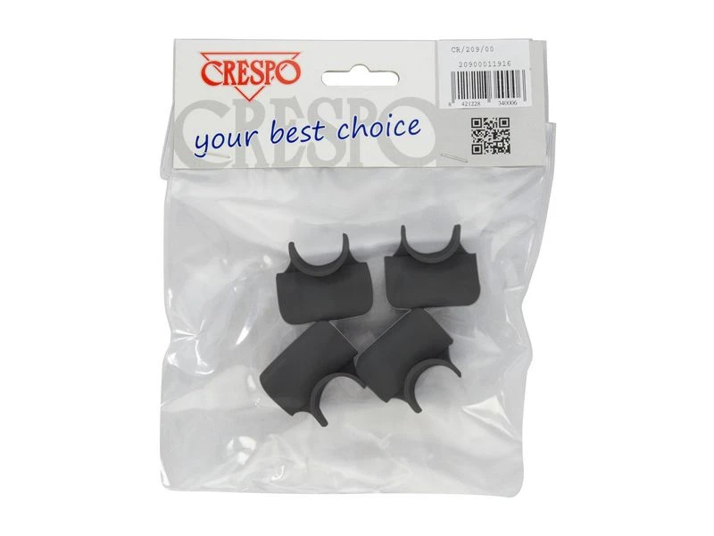 Crespo Clips Voetensteun Kunststof 4 Stuks Antraciet 4 Crespo Clips Voetensteun Kunststof 4 Stuks Antraciet - Afbeelding 2