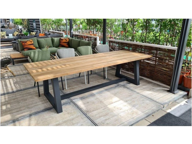 Suns Ovada Aluminium Teak Tuintafel 340 4 Suns Ovada Aluminium Teak Tuintafel 340 - Afbeelding 2