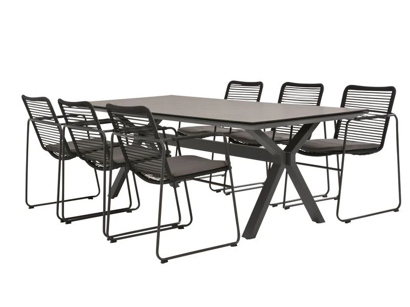 Taste By 4 Seasons Outdoor Tuinset Elba + Conrad Hpl 240 Tafel 5 Taste By 4 Seasons Outdoor Tuinset Elba + Conrad Hpl 240 Tafel - Afbeelding 3