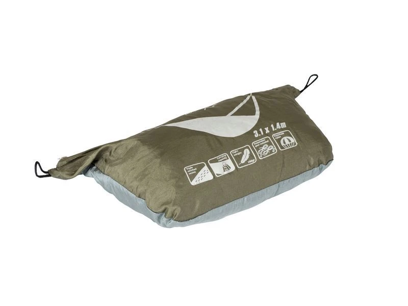 Bo-Camp Reishangmat Parachute Hover Groen/Grijs 5 Bo-Camp Reishangmat Parachute Hover Groen/Grijs - Afbeelding 3
