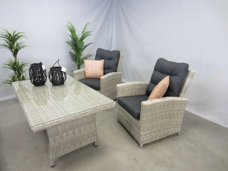 Te Velde Tuinmeubelen Canberry Lounge Dining Set 4 Te Velde Tuinmeubelen Canberry Lounge Dining Set - Afbeelding 2