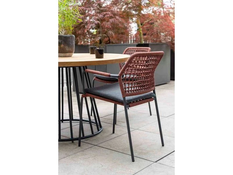 Taste By 4so Barista Stapelbare Tuinstoel Rope Terracotta 8 Taste By 4so Barista Stapelbare Tuinstoel Rope Terracotta - Afbeelding 6