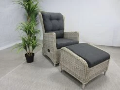 Te Velde Tuinmeubelen Bombay Verstelbare Tuin-loungestoel -Tuin Hart Boutique 45 5 te velde tuinmeubelen bombay lounge stoel met voetenbank