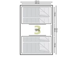 Eurotrail Vis-a-vis Tent Santiago BTC -Tuin Hart Boutique 55 2 eurotrail santiago btc plattegrond ette0609 2701