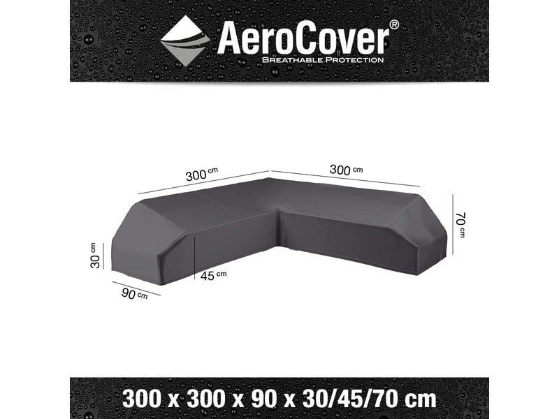 Platinum AeroCover Loungesethoes Platformset L-vorm 300 3 Platinum AeroCover Loungesethoes Platformset L-vorm 300