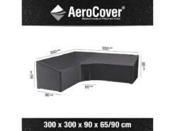 Platinum Aerocover Loungesethoes Hoekset Trapeze 300x300x90xH65/90