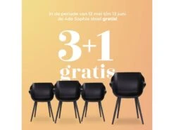 Hartman Tuinstoel Sophie Studio Wit -Tuin Hart Boutique actie 3 plus 175