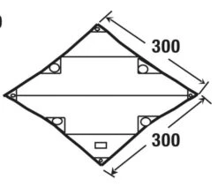 High Peak Tarp 1 -Tuin Hart Boutique high peak tarp 1 afmeting 10030 2