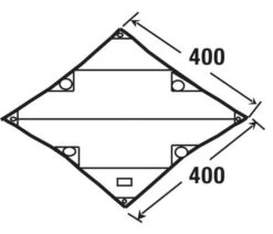 High Peak Tarp 2 -Tuin Hart Boutique high peak tarp 2 afmeting 10033 2