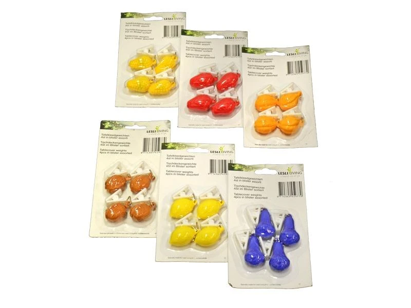 Lesli Tafelkleedgewichten Fruit 3 Lesli Tafelkleedgewichten Fruit