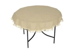 Lesli Tafelkleed Rond 130 Cm -Tuin Hart Boutique lesli tafelkleed rond 130 beige 46523