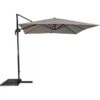 Lesli Zweef Parasol Libra 2,5 X 2,5 Mtr -Tuin Hart Boutique lesli zweefparasol libra 25 25 meter grijs 53153