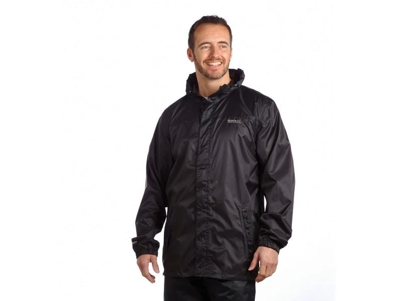 Regatta Heren Regenjack Pack It Jacket Black 3 Regatta Heren Regenjack Pack It Jacket Black
