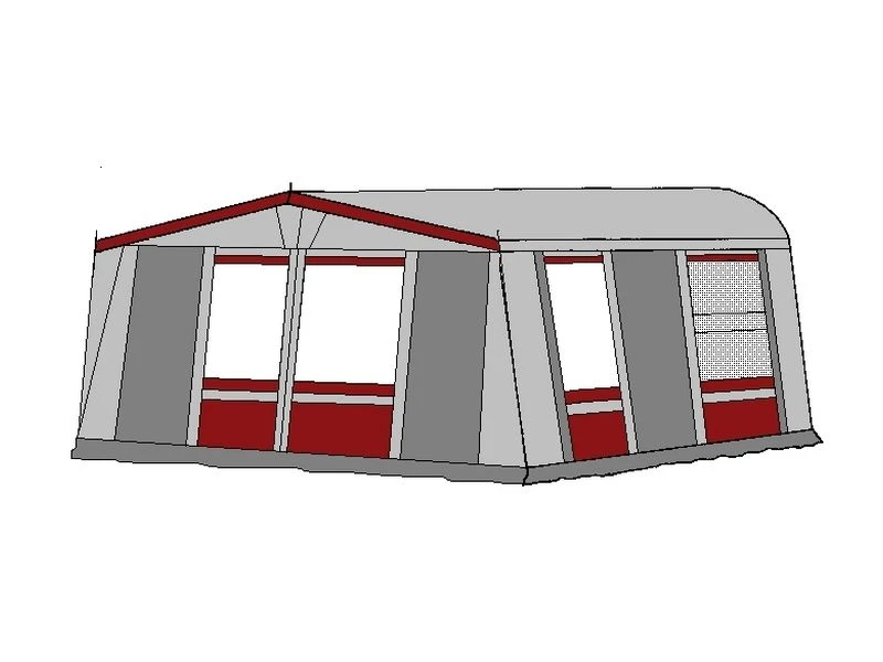 Te Velde Voortent De Vaart Lux 310 Cm. Bordeaux 4 Te Velde Voortent De Vaart Lux 310 Cm. Bordeaux - Afbeelding 2